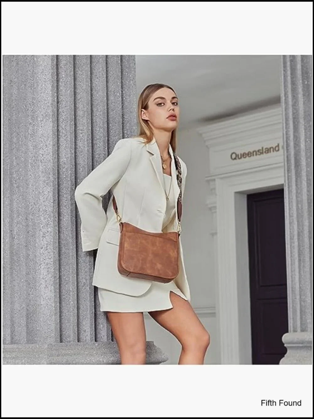 Vegan leather hobo crossbody bag adjustable wide shoulder strap